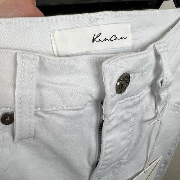 NWT KanCan Alabaster High Rise Super Skinny Jeans in White Denim Size 7/27 - Picture 6 of 7